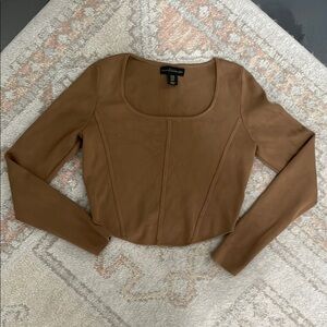 House of Harlow-Brown Long Sleeve Top